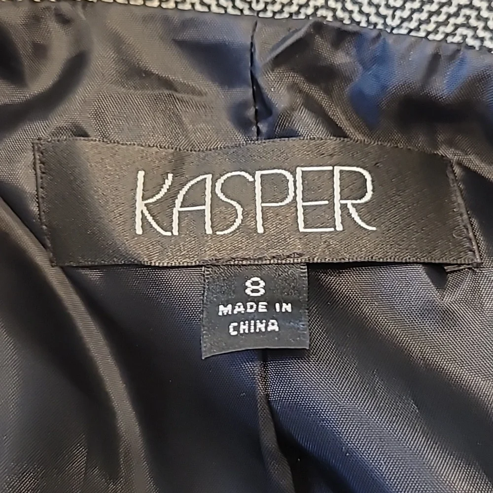 Kasper Herringbone Black Blazer - Picture 5 of 5